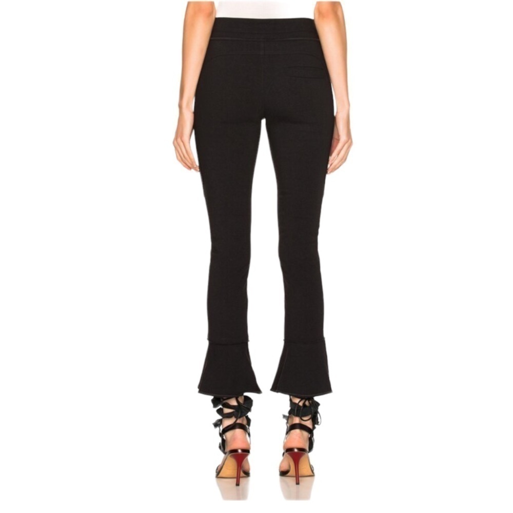 Isabel Marant Hunter Black Ruffle Hem Pants 44 - Picture 5 of 12
